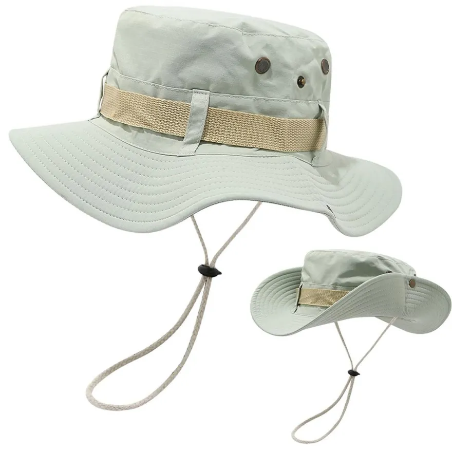 FYting Sonnenhut Herren Fischerhut Anglerhut Damen, Winddichtes Seil, Faltbar