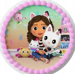 Gabby Dollhouse Essbar Gabby Dollhouse Tortenaufleger Torte Geburstag Zuckermasse