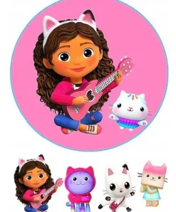 Gabby Dollhouse Essbar Gabby Dollhouse Tortenaufleger Torte Geburstag Zuckermasse