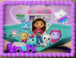 Gabby Dollhouse Essbar Gabby Dollhouse Tortenaufleger Torte Geburstag Zuckermasse