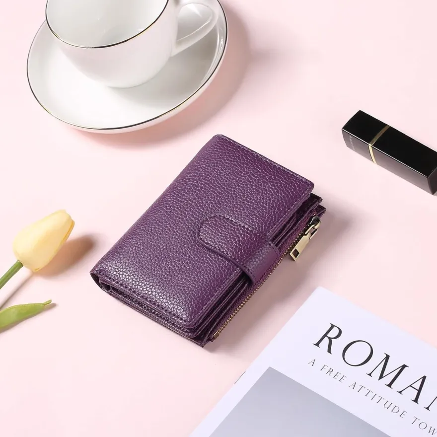 Gaekeao Damen Geldbörse Klein mit RFID Blockierung, Portemonnaie mit