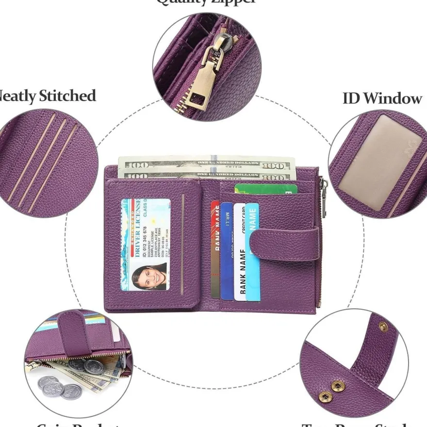 Gaekeao Damen Geldbörse Klein mit RFID Blockierung, Portemonnaie mit