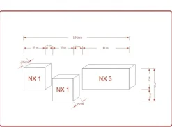 Galicja NX263 Möbel für Wohnzimmer Wohnwand Mediawand Schrankwand Wohnschrank