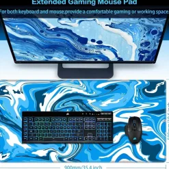 Gaming Mauspad XXL 900x500mm Wasserdicht Anti-Rutsch für PC Laptop