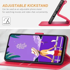 Ganbary Handyhülle für Samsung Galaxy A06 4G, Klapphülle in Lederoptik