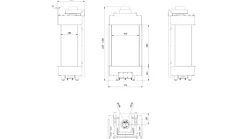 Gaskamin KRATKI LEO 45 / 68 dreiseitig Erdgas ? 100/150 5,8 kW