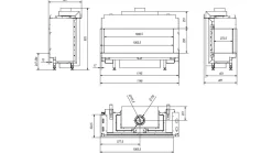 Gaskamin KRATKI LEO 100 links Propan Butan ? 100/150 9,5 kW