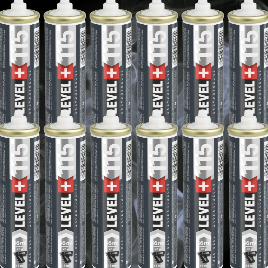 Gaskartuschen 115mm für Nagler Fuel Cell Ersatzgas ca.1000 Schüsse RM115