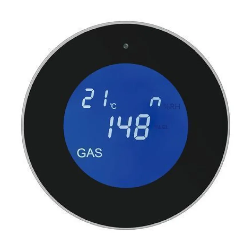 Gasleckdetektor für Zuhause Flüssiggassensor Fernsteuerung für Smart Home, HUXGO