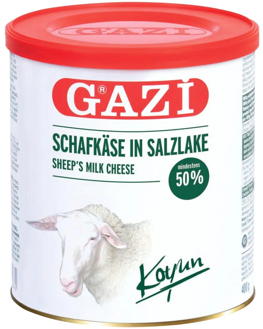 Gazi Schafskäse in Salzlake 5x 400g 50tt i. Tr. Käse Schaf Schafkäse Koyun peyniri