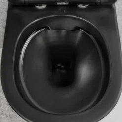 Geberit Duofix Vorwandelement Wand WC Set Schwarz Delos Spülrandlos Betätigungsplatte