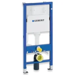 Geberit Duofix Vorwandelement Wand WC Set Schwarz Delos Spülrandlos Betätigungsplatte