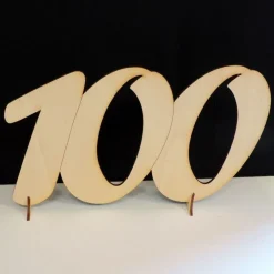 Geburtstag Hochzeit stehende Zahl 18 20 30 40 50 60 70 80 90 aus Holz 15cm hoch