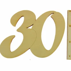Geburtstag Hochzeit stehende Zahl 18 20 30 40 50 60 70 80 90 aus Holz 15cm hoch