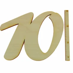 Geburtstag Hochzeit stehende Zahl 18 20 30 40 50 60 70 80 90 aus Holz 15cm hoch