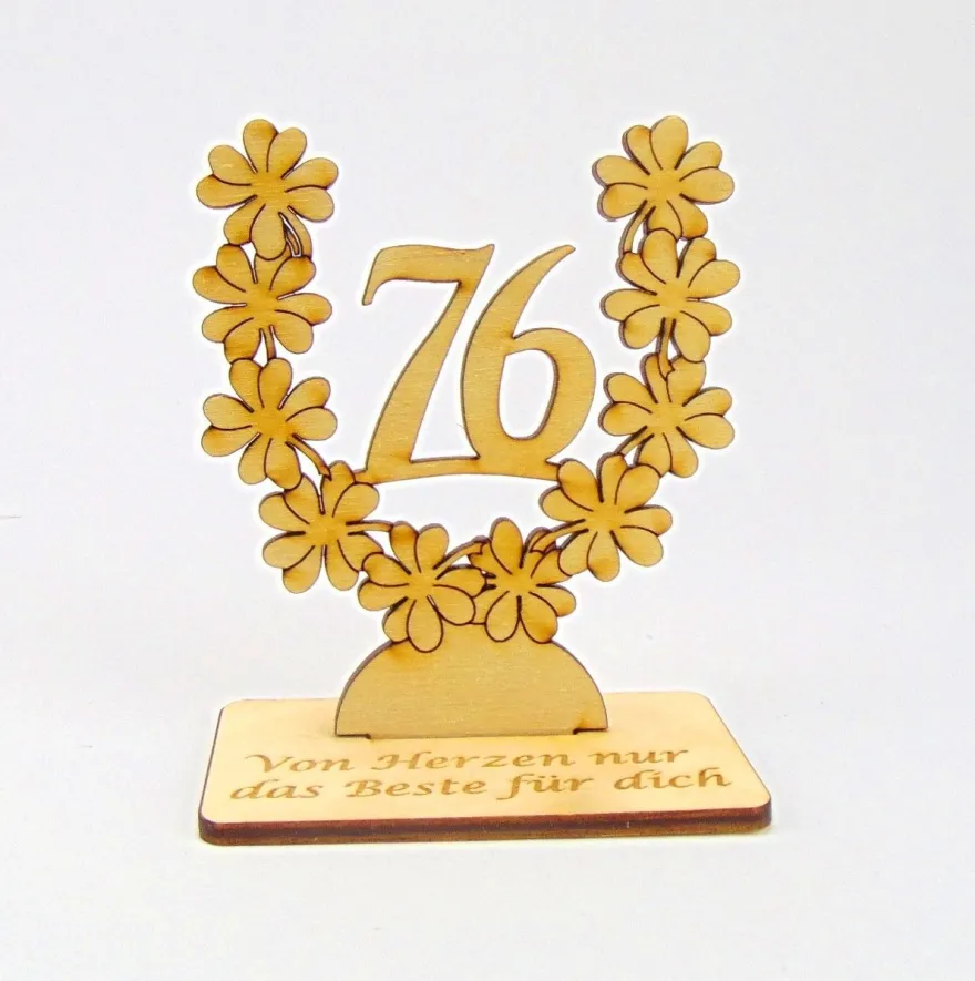 Geburtstagsgeschenk 70 71 72 73 74 75 76 77 78 79 80 Personalisiert Tischdeko Holz