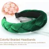 Geflochtenes Samt Stirnband Haarreif elastisch Kreuz Haarband Zubehör 1 Pc