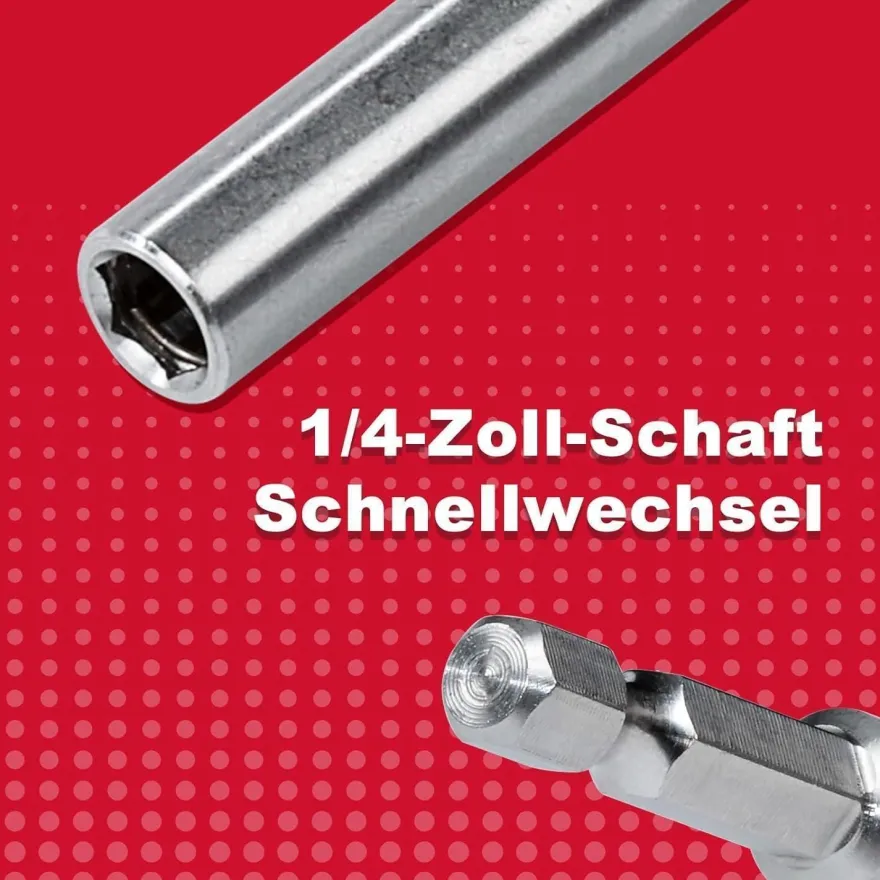 Geinxurn Magnetischer Bithalter Verlängerung 100mm Edelstahl 1/4