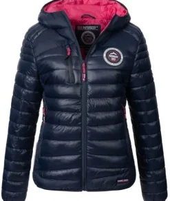 Geographical Norway Damen Steppjacke Winterjacke Übergangsjacke Kapuze D-455 NEU