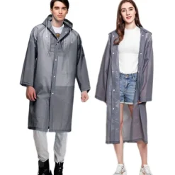 Gerhannery Regenponcho 2 Stück, Wiederverwendbar, Wasserdicht, für Damen