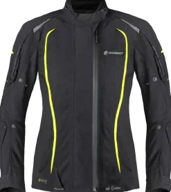 Germot Motorrad Textiljacke MotoQueen Damen Schwarz/Gelb