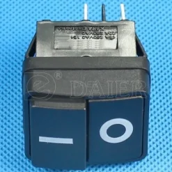 Geräteschalter mit Gummidichtung, Drückschalter 2 polig (4pin) 16A 250 Ein-Aus
