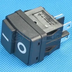 Geräteschalter mit Gummidichtung, Drückschalter 2 polig (4pin) 16A 250 Ein-Aus