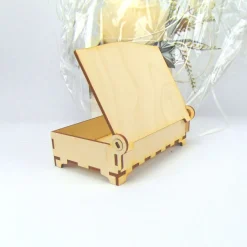 Geschenk zur Geburt Fotokiste Schatzkiste Holz Personalisiert mit Bär Mond Sterne