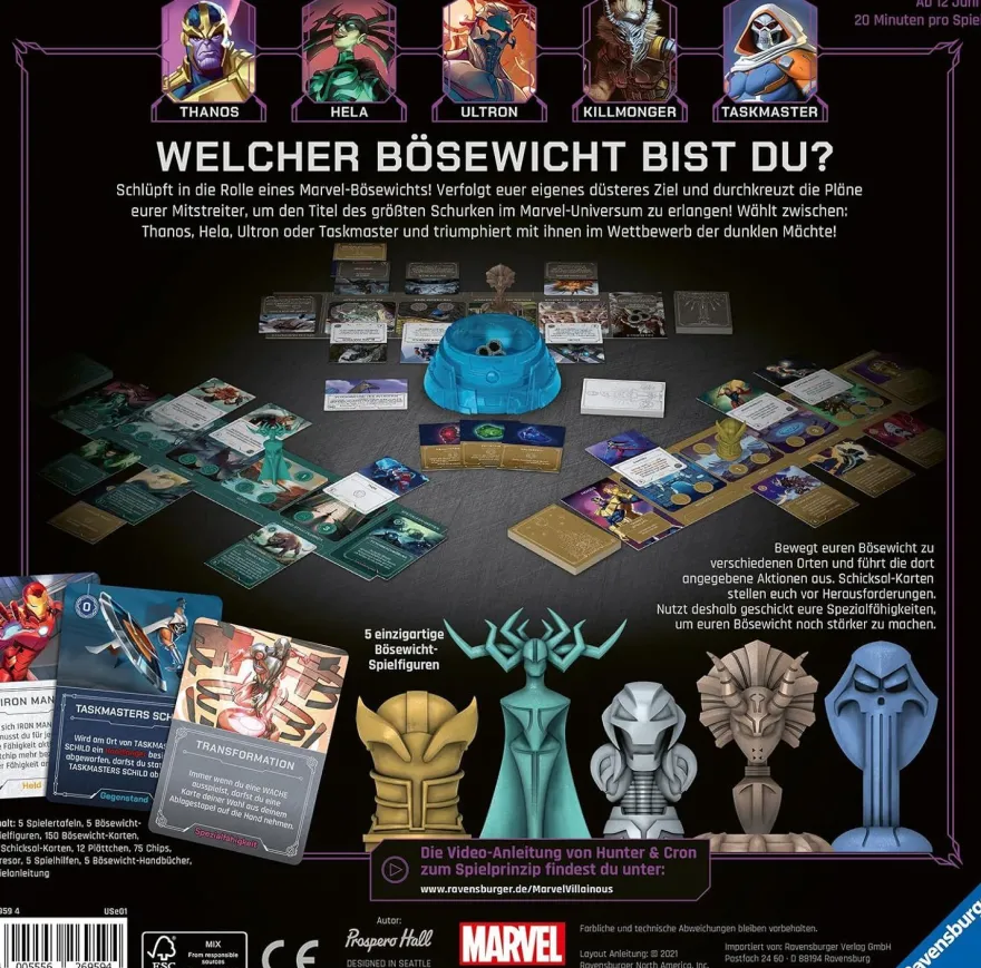 Gesellschaftsspiel BUNDLE - Marvel Villainous: Infinite Power + Arglist & Schabernack