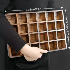 Gewürzregal Bambus Holz 24 Fächer 120ml-Gläser Organizer Etiketten Ständer