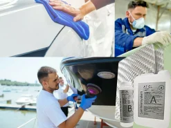 GFK Set: 1kg Epoxidharz + Rovinggewebe 300g/m² Reperatur Boot KFZ