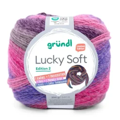 200g Gründl Lucky Soft II - Farbverlaufsgarn für Loops Schal Pullover - mit Wolle