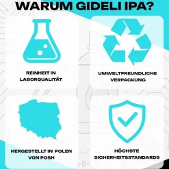 GiDeli Isopropanol 99,9% 20 Liter Reiniger Hochprozentiger Isopropylalkohol IPA
