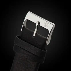 Gigandet Herrenuhr Minimalism Uhr Armbanduhr Leder Silber Schwarz G42-001