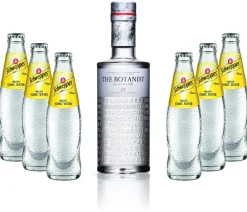 Gin Tonic Set - The Botanist Islay Dry Gin 0,7l 700ml (46% Vol) + 6x Schweppes