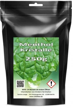 500g - 0,5 kg Mentholkristalle für die Sauna