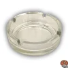 Glasaschenbecher / Aschenbecher aus Glas, Durchmesser 10 cm, durchsichtig