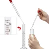 Glas Pipetten 6 Stücke Tropfpipetten mit Skala Lab Lebensmittel Medizin