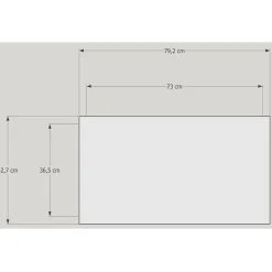 Glasvitrine Messe Alu QM abschließbar mit Unterschrank & Spiegel & Füße 80 cm