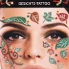 Glitter Gesichts Tattoo Waldfee Elfe Fee Baum Herbst Wald Karneval Fasching