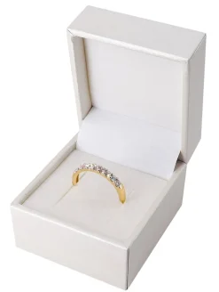 GLIZZ Schmuck Damenring 333 Gold mit Labor-gezüchteten Diamanten GL1280