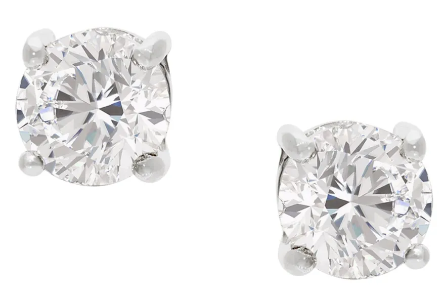 GLIZZ Schmuck Lab Grown Diamant-Ohrringe 0,50 ct Weißgold 333 Ohrstecker GL1073