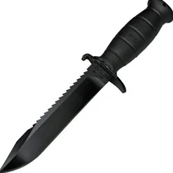 Glock Feldmesser Jagdmesser Outdoormesser schwarz mit Säge mit Polymergriff