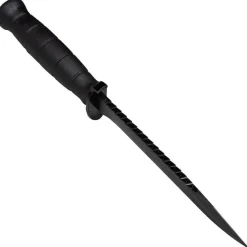Glock Feldmesser Jagdmesser Outdoormesser schwarz mit Säge mit Polymergriff