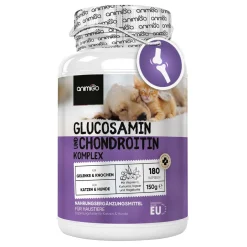 Glucosamin Chondroitin Komplex - 180 Kapseln - Mit Kurkuma, Vitamin C