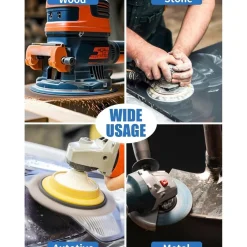 Gmozkrn Schleifpapier 180mm Klett, 20 Stück, 1000-3000 Körnung für Nass/Trocken