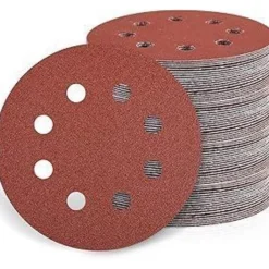 Gmozkrn Schleifscheiben 115mm Klett (8 Loch), 30 Stück, Körnung 40 für