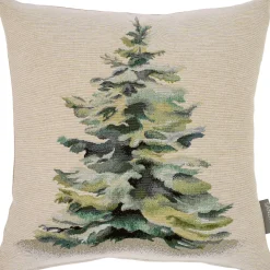 Gobelin Tischdecke Tischläufer Kissenhülle Weihnachten Wald Baum Made in Germany