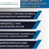 Gocableties Kabelbinder Blau, 100mm x 2,5mm, 1000 Stück, 8,1 kg Zugfestigkeit