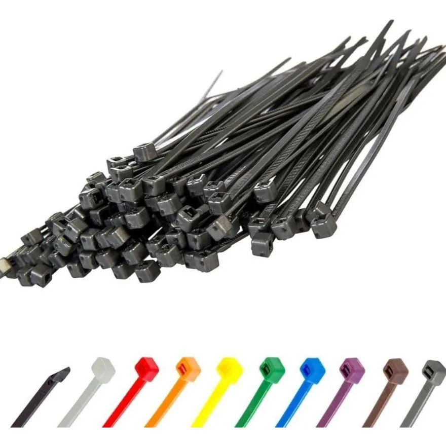 Gocableties Kabelbinder 100 Stück, 100 mm x 2,5 mm, Silber/Grau, 8,1 kg